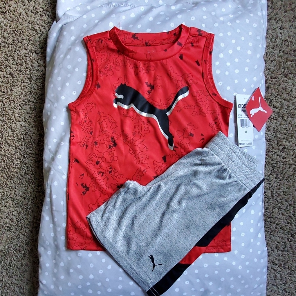 NWT PumaToddler Boys 2 Piece Set